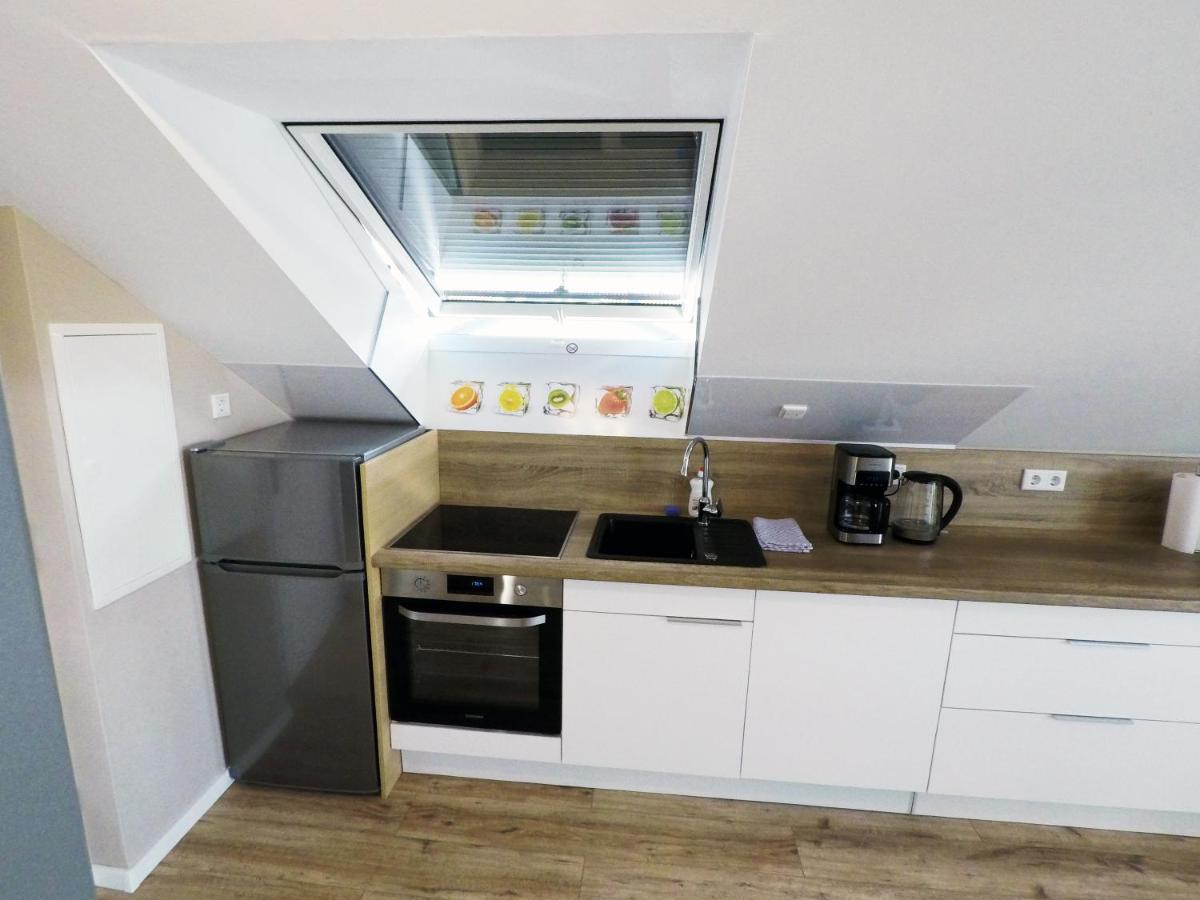 -Neubau- 30Qm Dach-Apartment Fulda Bagian luar foto